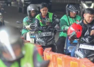 Ilustrasi layanan transportasi daring di Jakarta