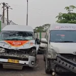 Kondisi lalu lintas di sekitar lokasi tabrakan beruntun di Tol Cipularang