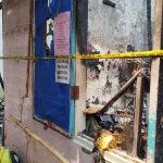 Kondisi rumah kontrakan pasca kebakaran yang menewaskan balita di Cakung
