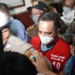 Moch Subchi Azal Tsani alias Bechi saat menjalani proses hukum terkait kasus kekerasan seksual