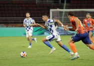 Para pemain Persib Bandung merayakan gol kemenangan melawan Port FC di ASEAN Club Championship