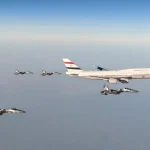 Pesawat kepresidenan Mesir disambut pengawalan jet tempur TNI AU