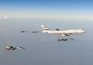 Pesawat kepresidenan Mesir disambut pengawalan jet tempur TNI AU
