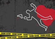 Petugas kepolisian mengamankan barang bukti penangkapan pelaku tindak pidana di Lampung