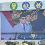Presiden Prabowo Subianto saat memimpin upacara peresmian satuan baru TNI di Cilangkap