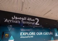 Suasana pasca serangan rudal di fasilitas bandara Arab Saudi