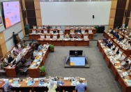 Suasana rapat kerja penetapan biaya haji di gedung parlemen